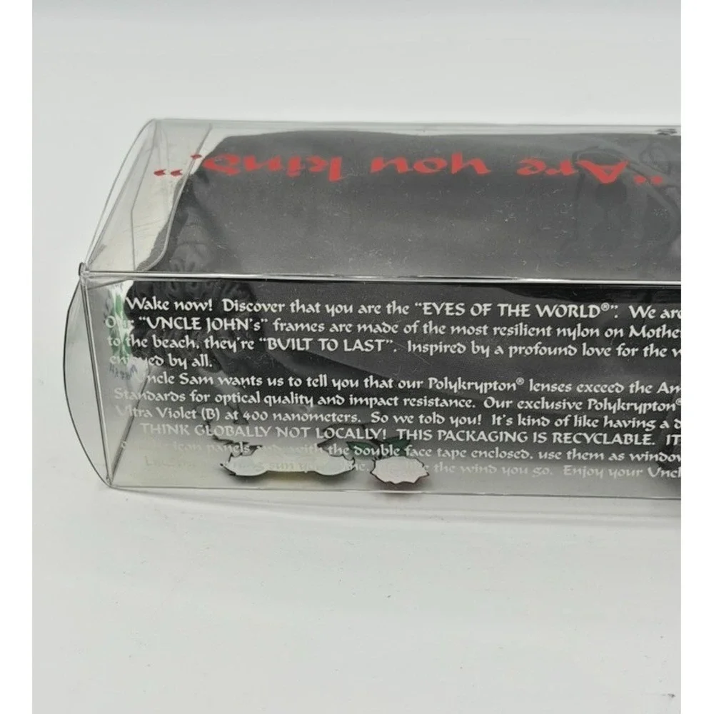 Uncle John's Grateful Dead Eyes of the World Sunglasses Stealie Brown w/ Case